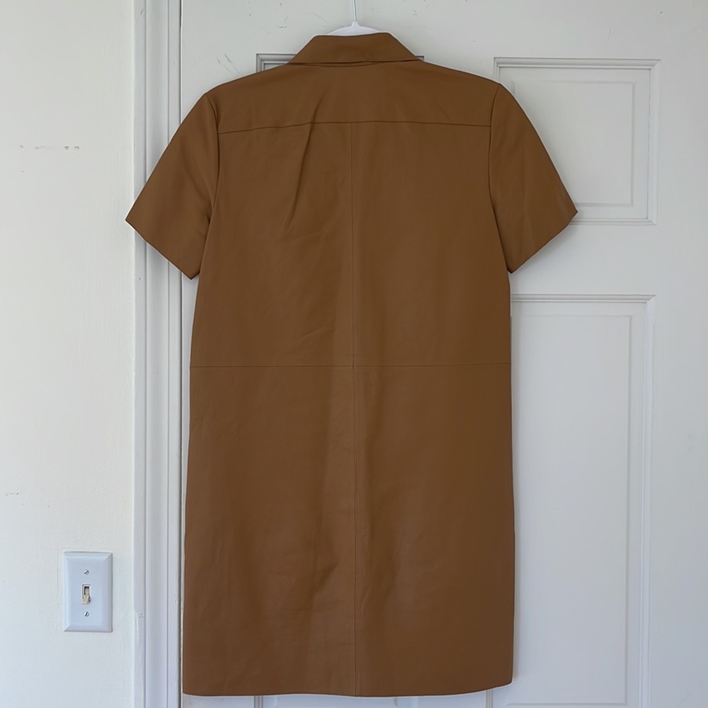 Theory Leather Shirt Dress - Picture 6 of 6